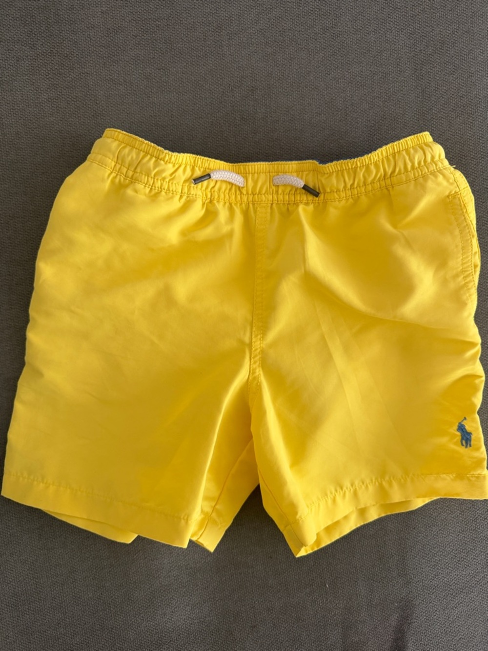 Ralph Lauren Yellow Swim Shorts with Embroidered Pony